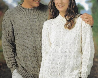 Chevron Cable Sweater Knitting Pattern 