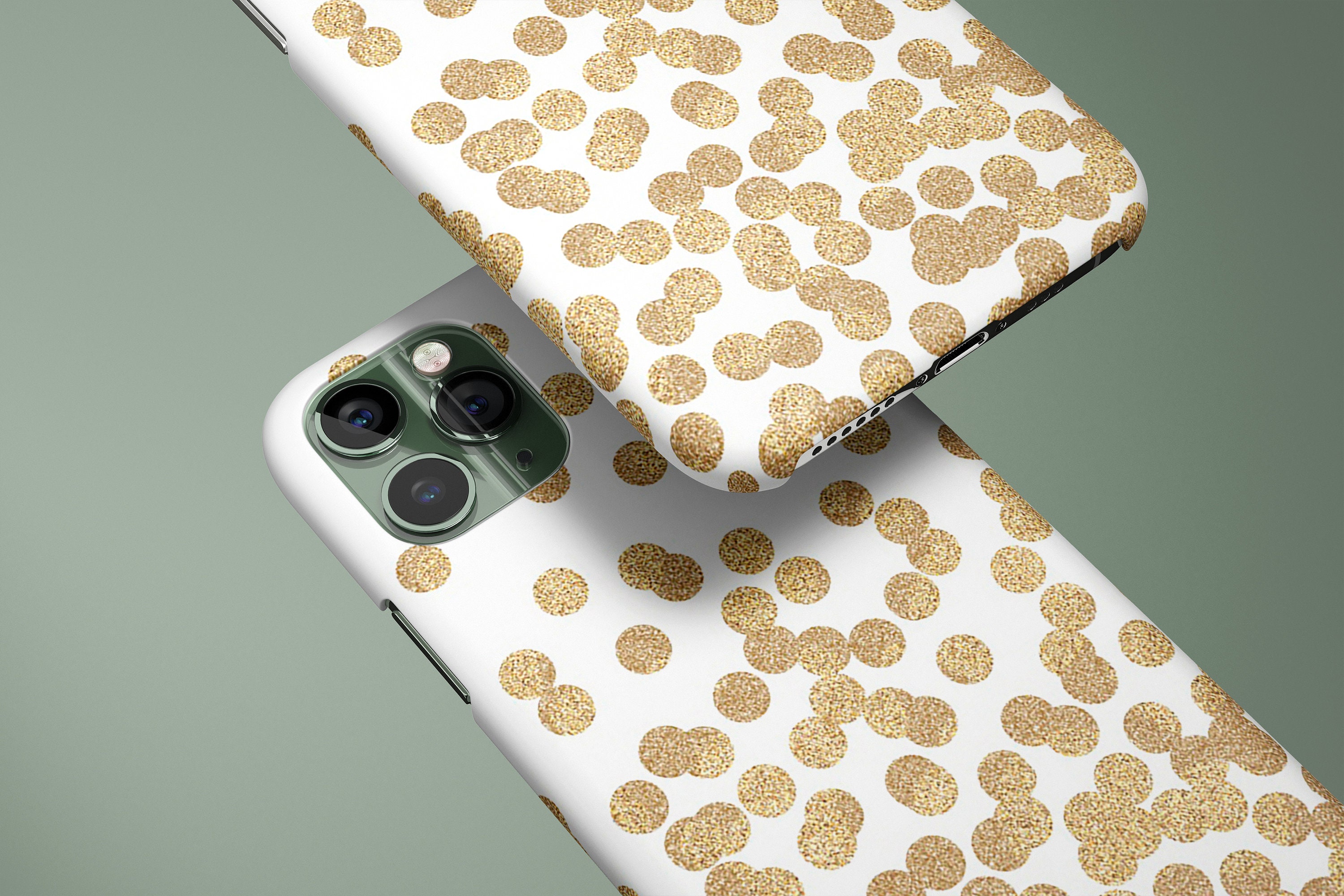 Confetti iPhone 12 Case Gold Glitter iPhone 11 Case Tough Etsy