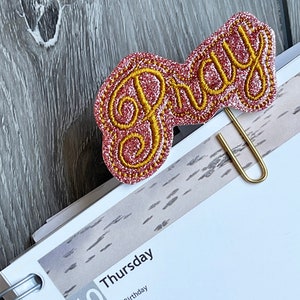 PRAY Paper Clip - Planner Paper Clip - Planner Clip -Book Mark - Planner Accessory - Paper Clip - Bookmark - Pray Tab