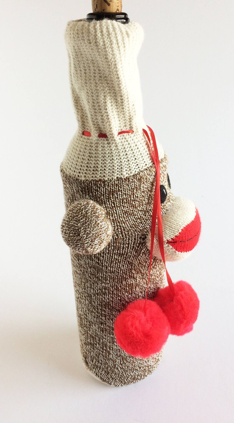 Original Sock Monkey Wine Bottle Cover 750ml Bottle Cover Etsy