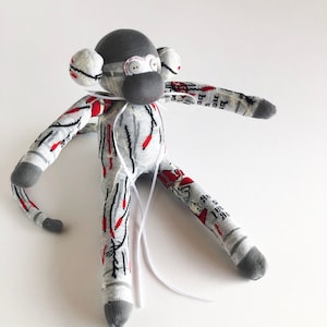 Normal Sock Monkey - Boring Sock Monkey - Normal Is Boring - Sock Monkey - Grey Sock Monkey - Unique Sock Monkey - Unique Friend - Special
