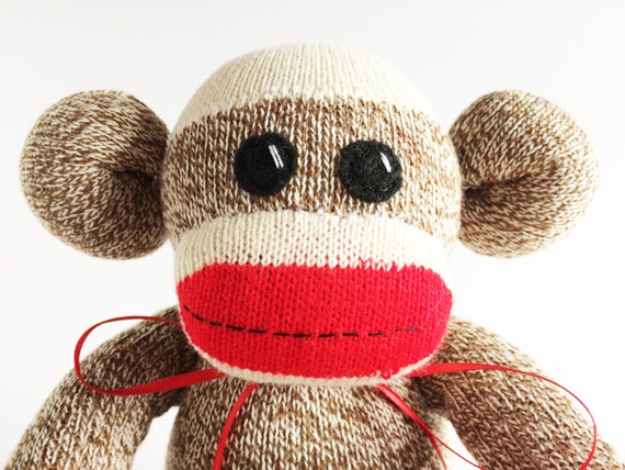 Medium Rockford Red Heel Sock Monkey sock Monkey original Sock