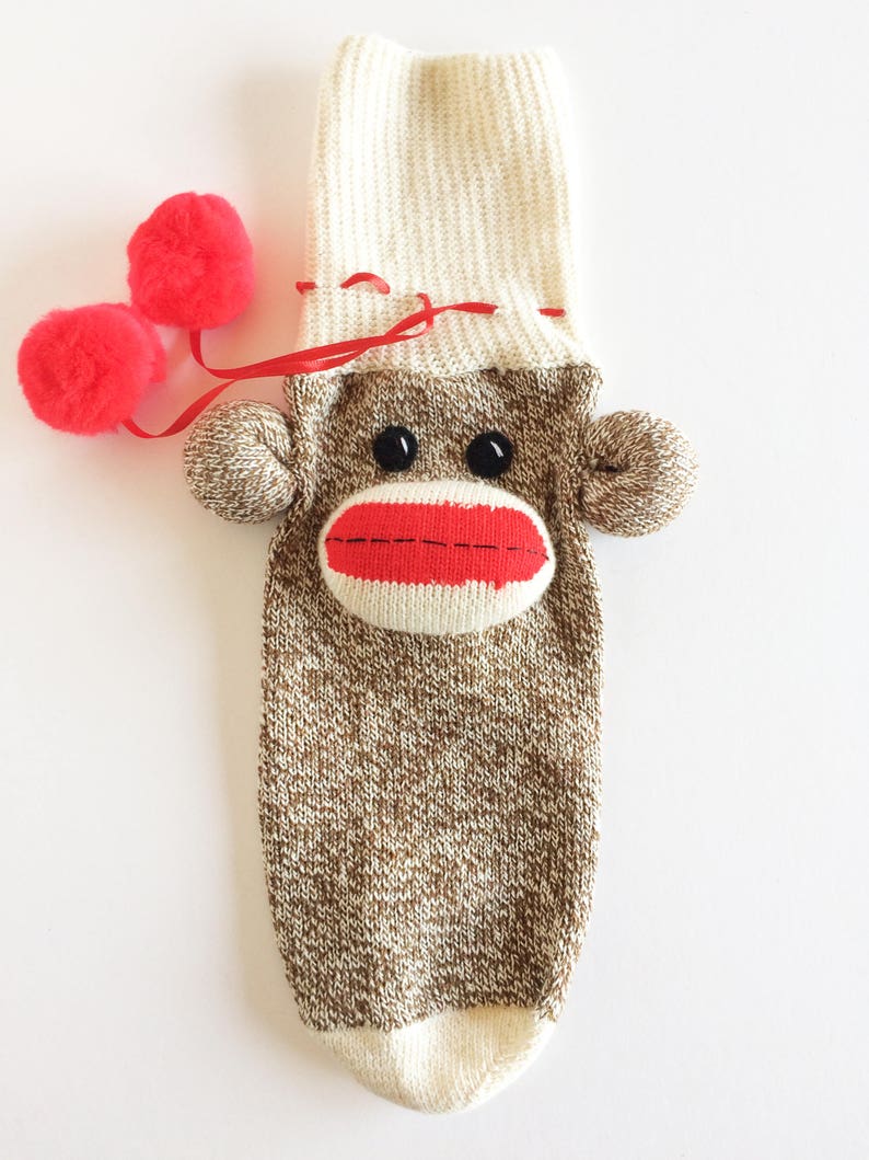 Original Sock Monkey Wine Bottle Cover 750ml Bottle Cover Etsy
