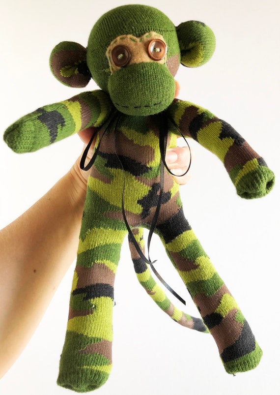 Sailor Overseas Gift Grey Sock Monkey Deployed Gift Nautical Sock Monkey Anchor Sock Monkey Sock Monkey Military Gift Navy