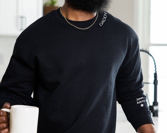 Custom Embroidered Sweatshirt: Personalized Mama, Daddy, Nana Gift