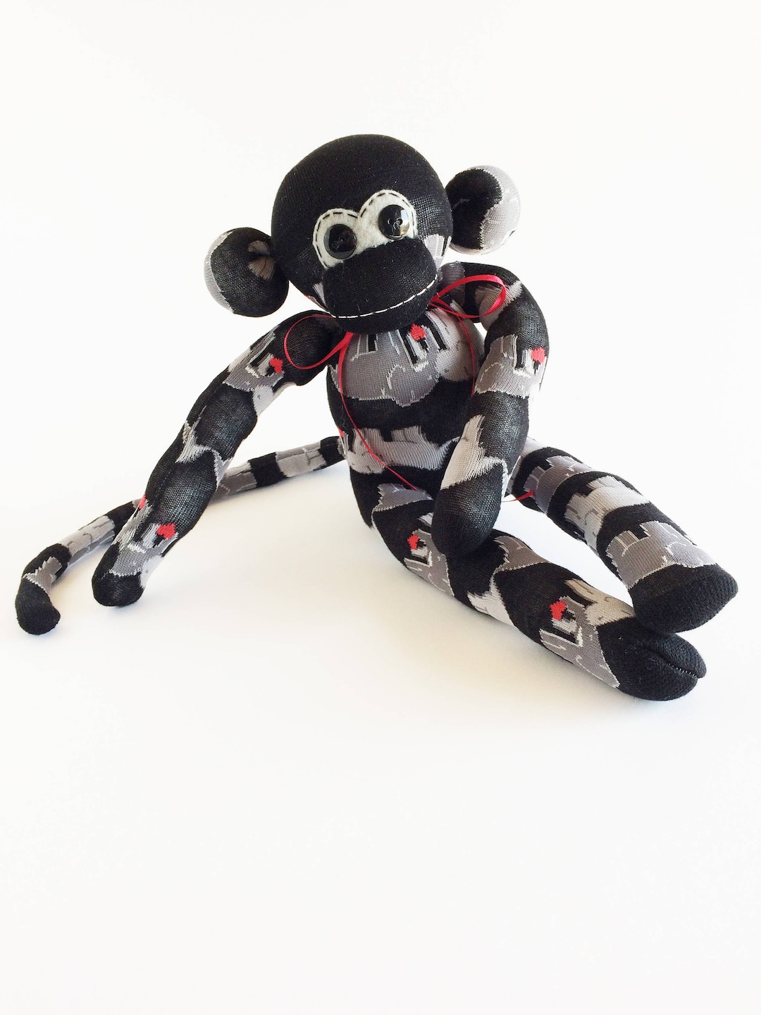Elephant Sock Monkey Handmade Plush Toy (16inch) Etsy