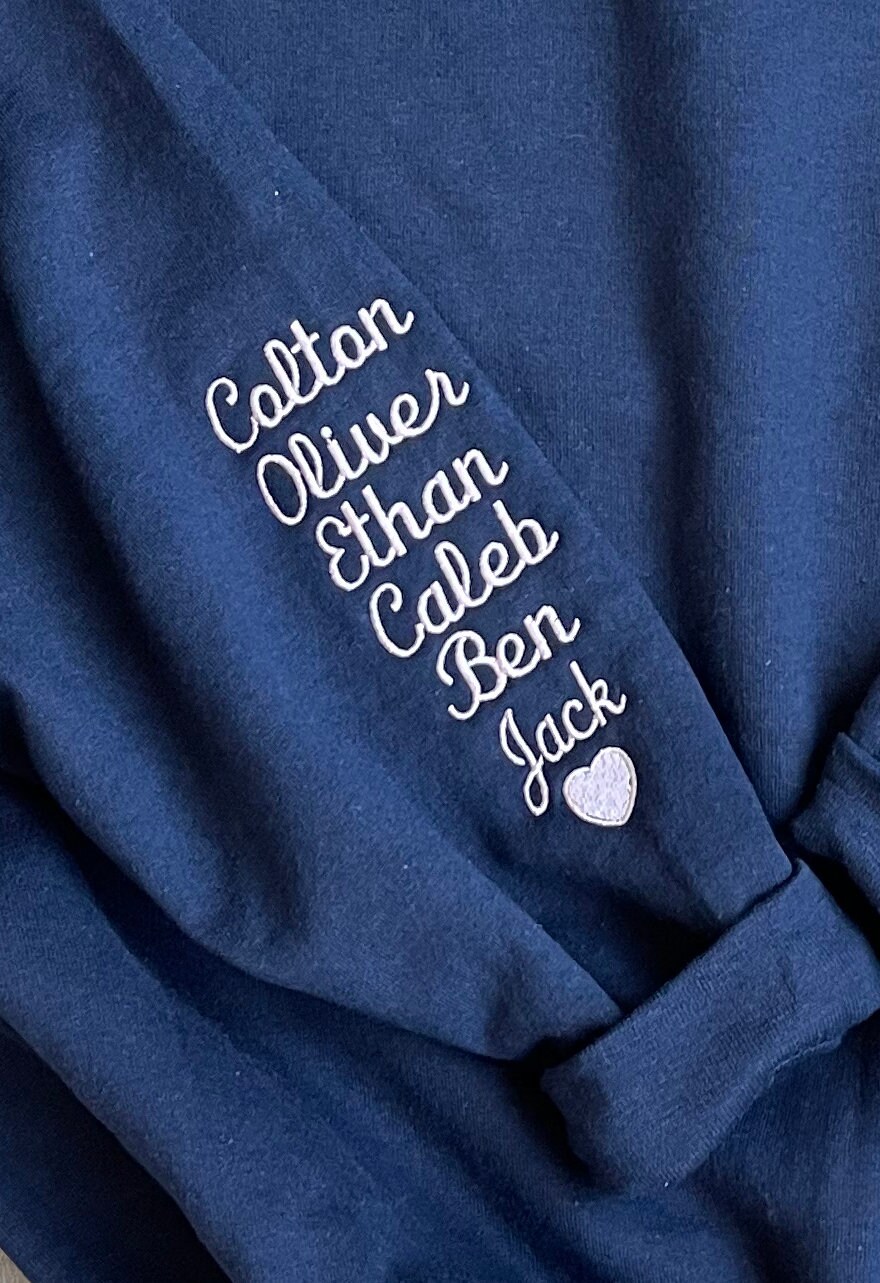 Extra Name Sleeve Embroidered Add- On