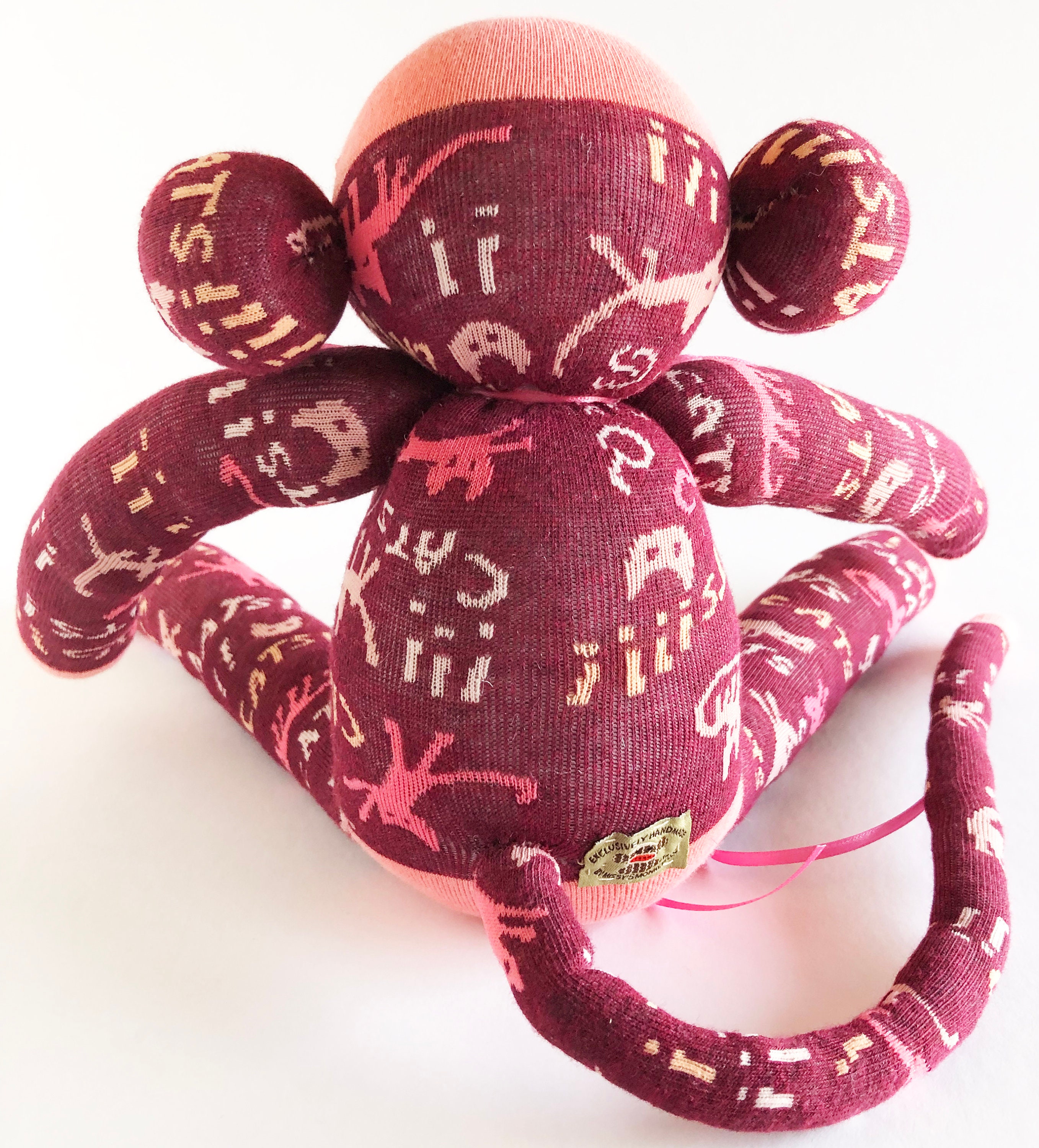 Cat Lover Sock Monkey Sock Monkey Cat Plush Kitty Plush Etsy