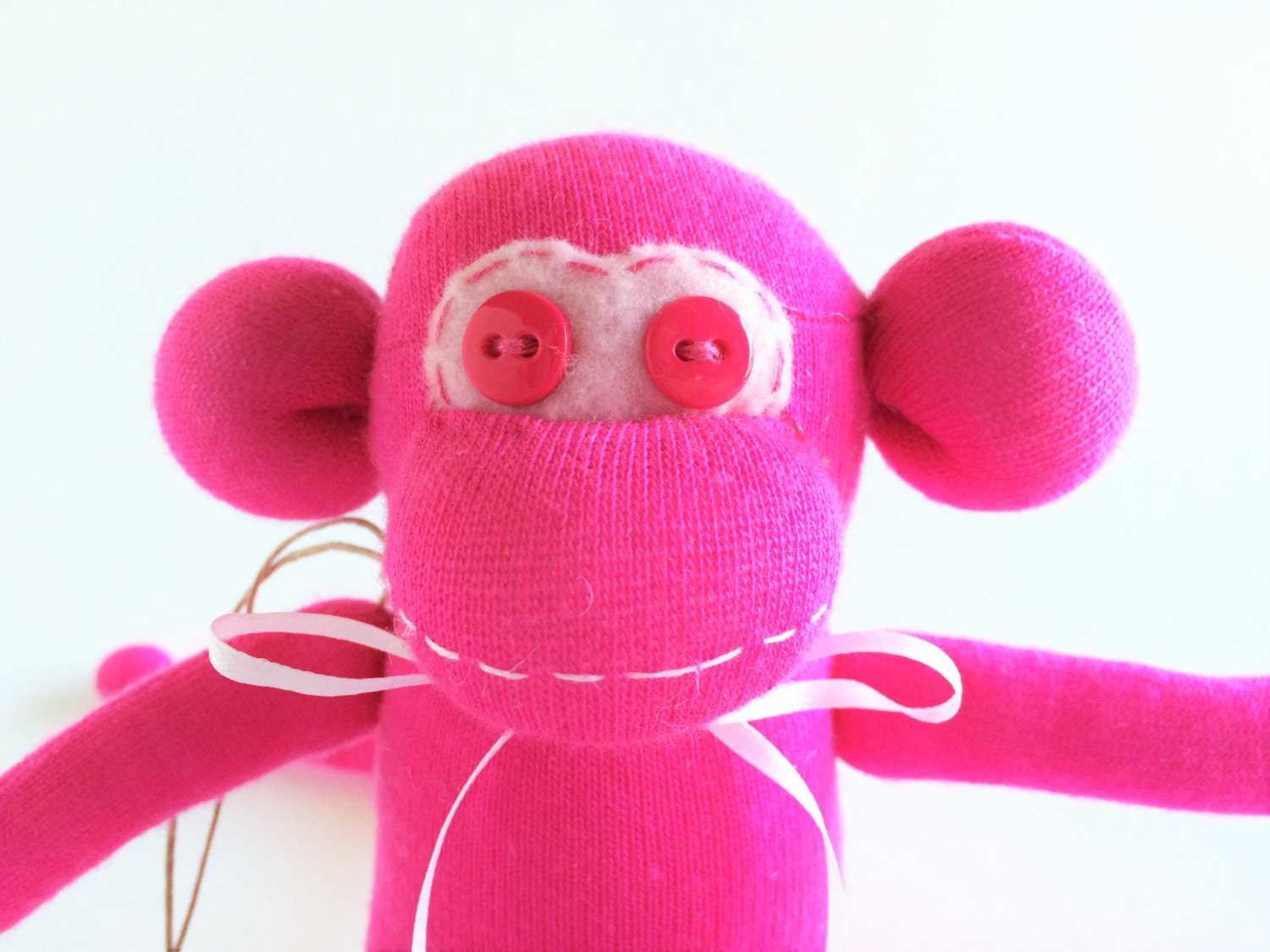 Mini Pink Sock Monkey Sock Monkey Mini Sock Monkey Etsy