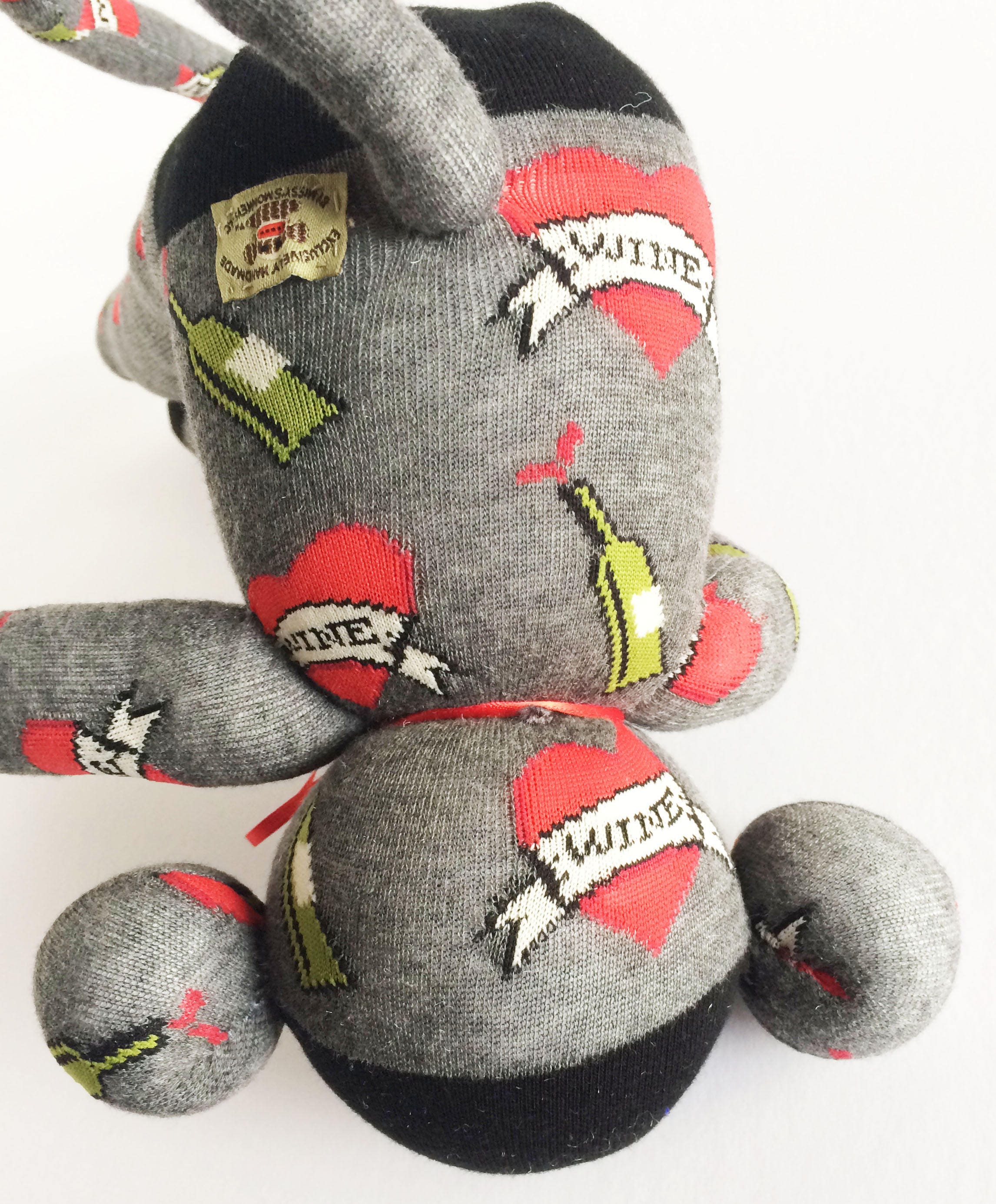Wine Lover Sock Monkey Sock Monkey Wine Bottle Wine Etsy