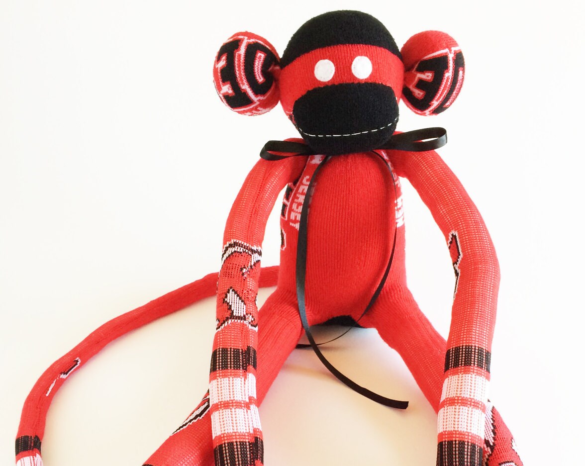New Jersey Sock Monkey Devil Sock 