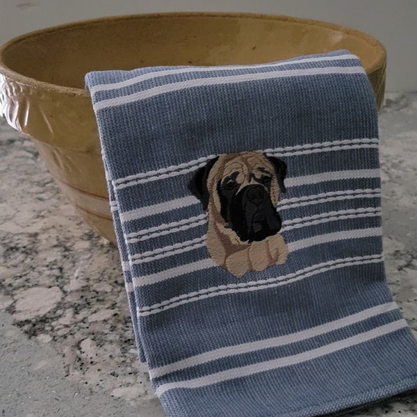 Bullmastiff Dish Towel