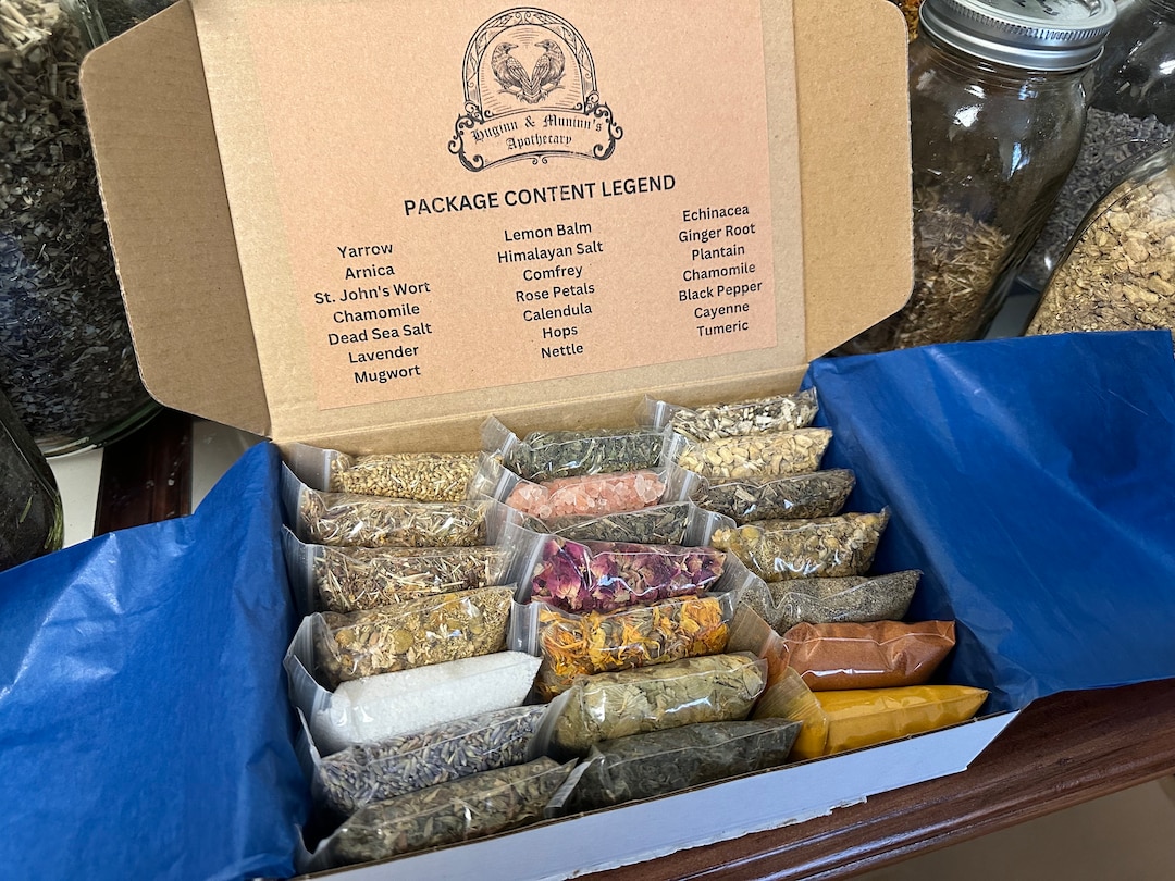 Herb Starter Kit, Herb Kit, Witches Kit, Build Your Own Apothecary, 1075 Bags, Organic & Wild