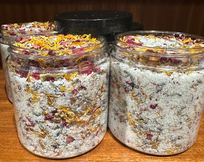 Luxury Bath Salts, Bath Salts,  Botanical Bath Salts, Relaxing Bath Salts, Handmade, All Natural, Organic, Spa Gift