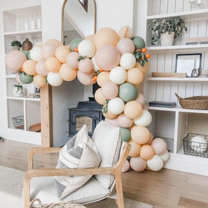 Little Cutie Balloon Garland Neutral Balloon Garland Kit Neutral Baby Shower Balloon Garland DIY Balloon Garland Kit