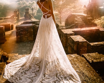 boho luxe wedding dress