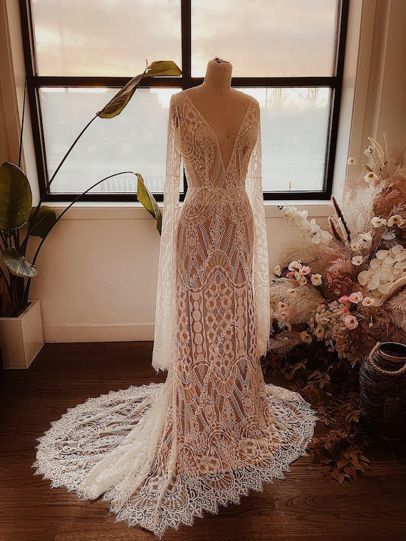 ethereal wedding dress