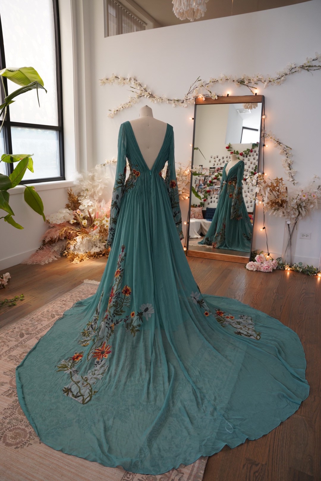 open lace back dress Lovely Lace Mint Bubble Sleeve Flower Girl Dress