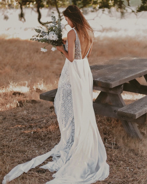 boho wedding beach dress