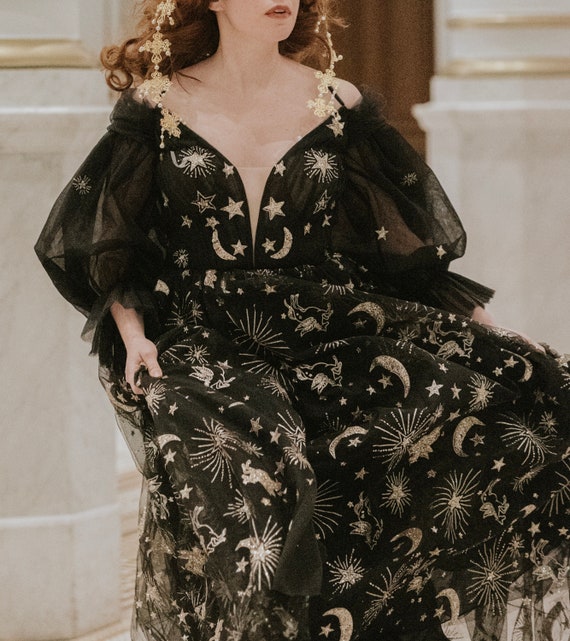 Star hotsell dress black