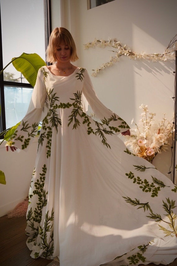 forest wedding dress