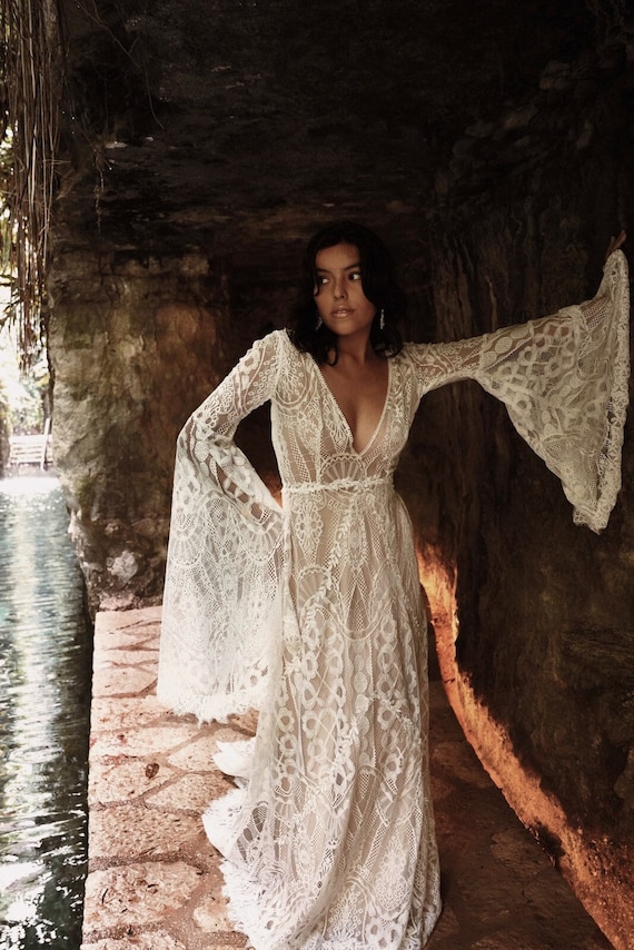 boho chic wedding dresses