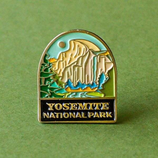 Yosemite National Park Retro Hippie Soft Enamel Pin / National Park Souvenir, Collectible Gift for Nature Lovers, Explorers, & Hikers