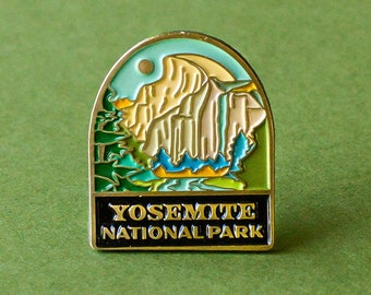 Yosemite National Park Retro Hippie Soft Enamel Pin / National Park Souvenir, Collectible Gift for Nature Lovers, Explorers, & Hikers
