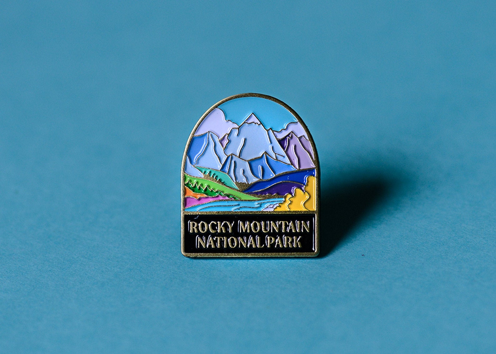 Rocky Mountain National Park Soft Enamel Pin / National Park Souvenir