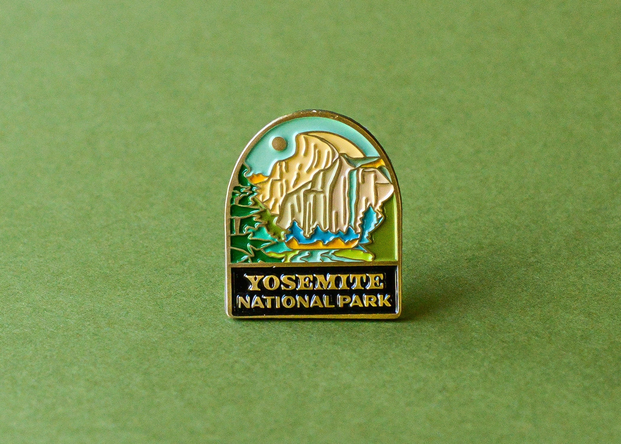 Yosemite National Park Retro Hippie Soft Enamel Pin / National Etsy