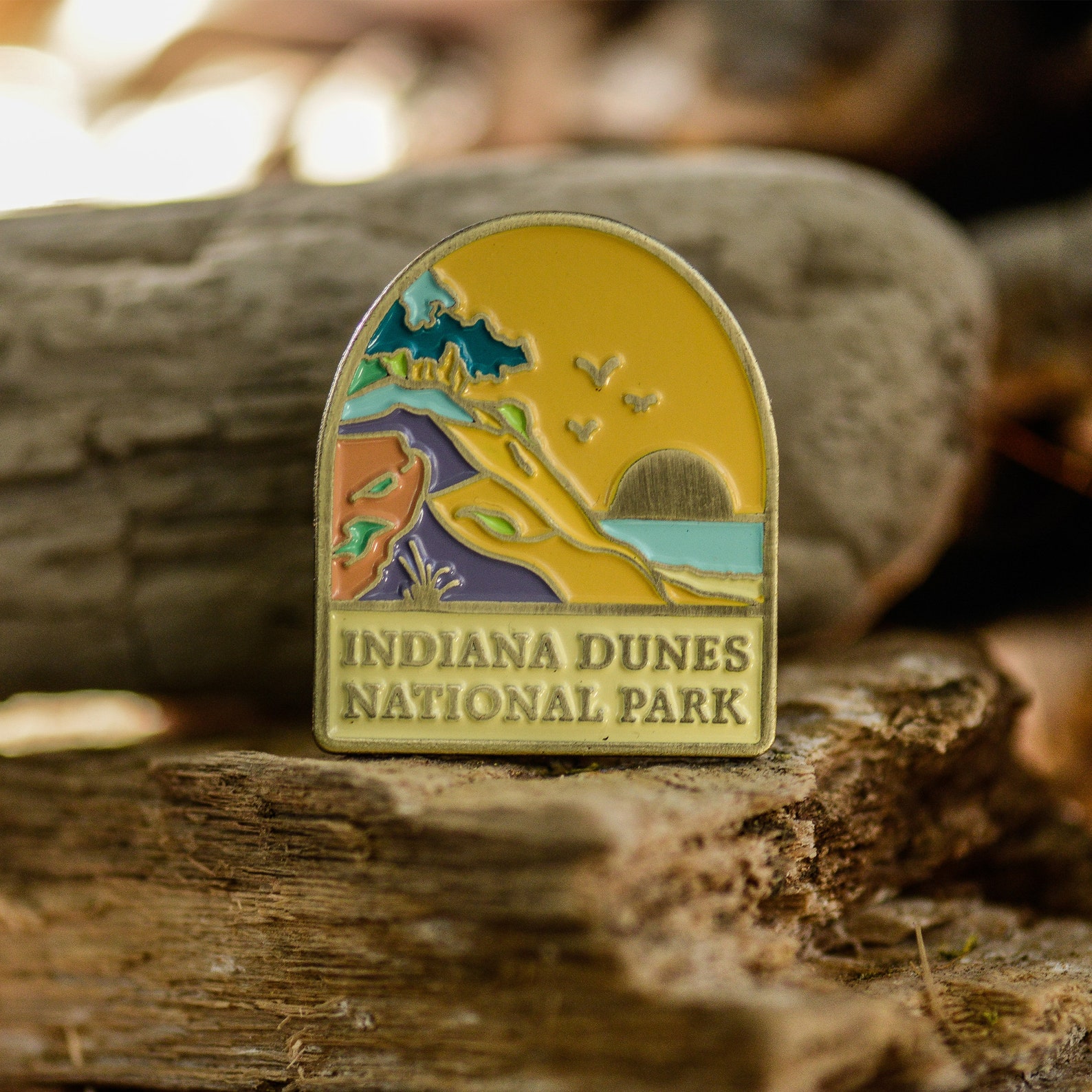 Indiana Dunes National Park Soft Enamel Pin Etsy
