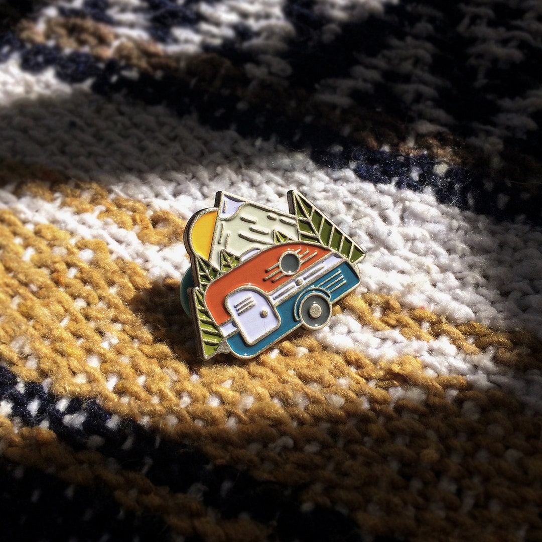 Teardrop Camper Trailer Soft Enamel Pin - Etsy