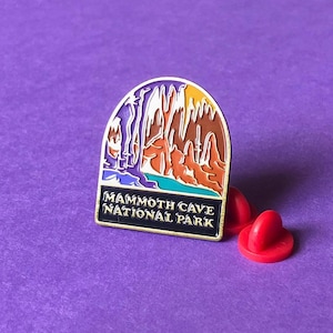Mammoth Cave National Park Soft Enamel Pin / National Park Souvenir, Collectible Gift for Nature Lovers, Explorers, & Hikers