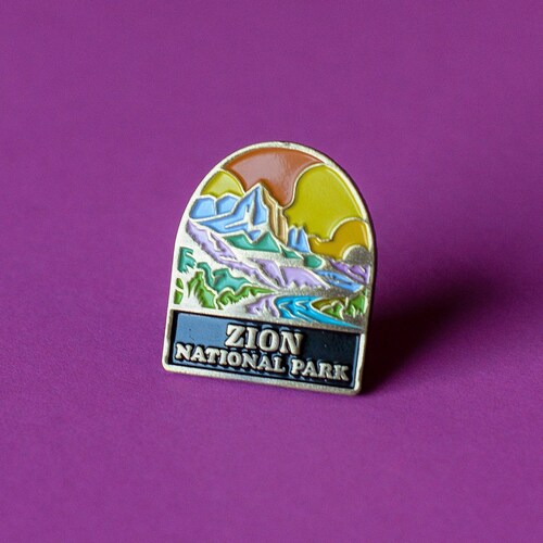 Zion National Park Soft Enamel Pin / National Park Souvenir Etsy