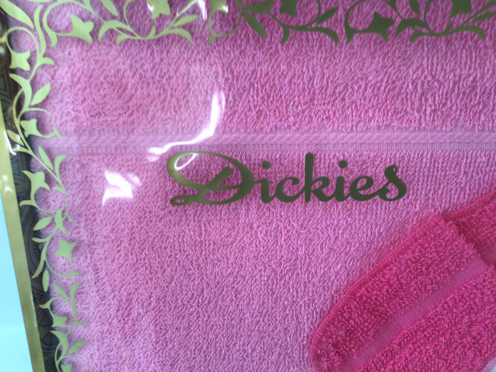 Vintage Dickies Towel Set Bath Towel & Face Washer Etsy