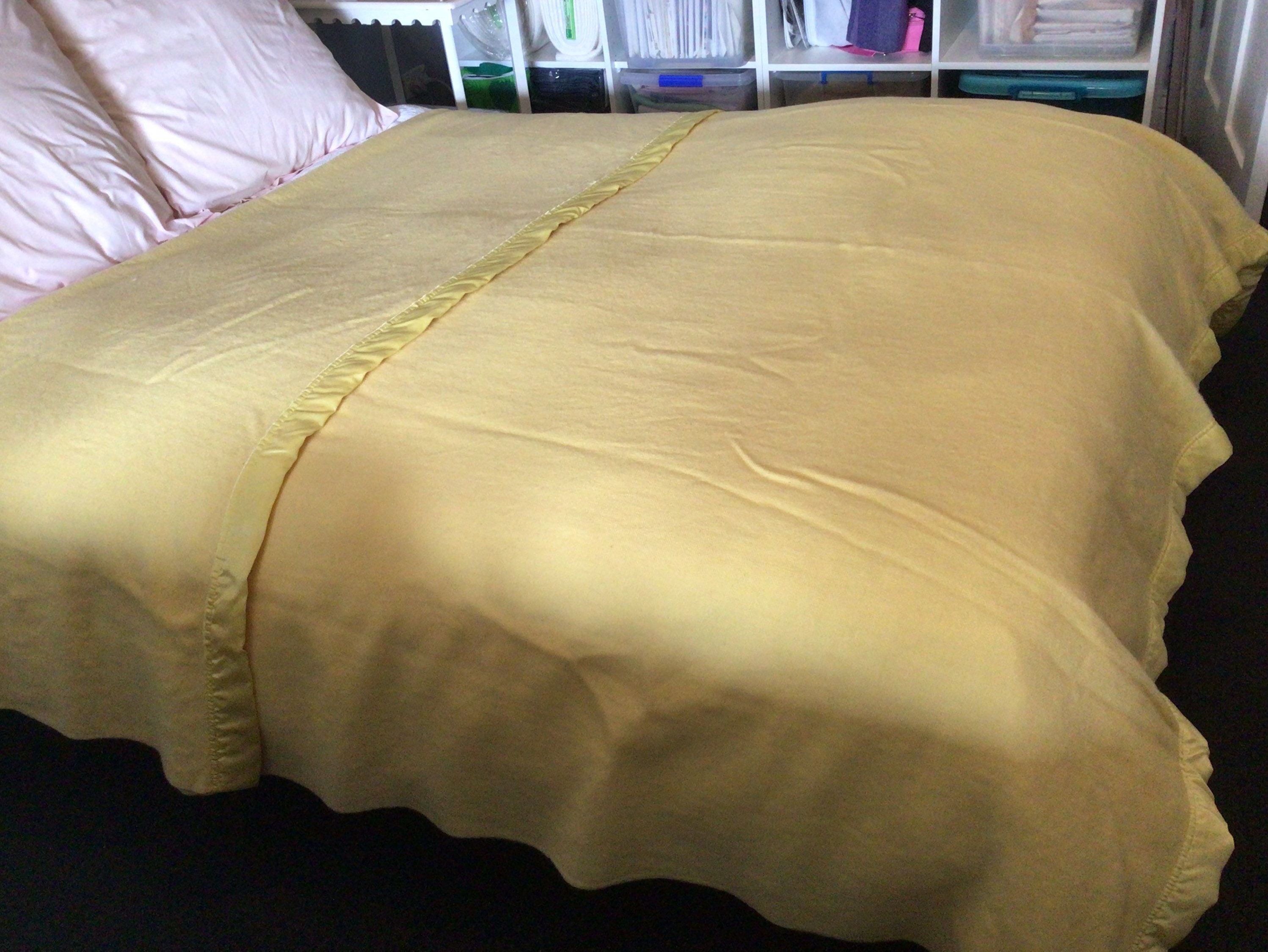 Vintage Australian Wool Blanket Yellow Mohair Queen Size Etsy