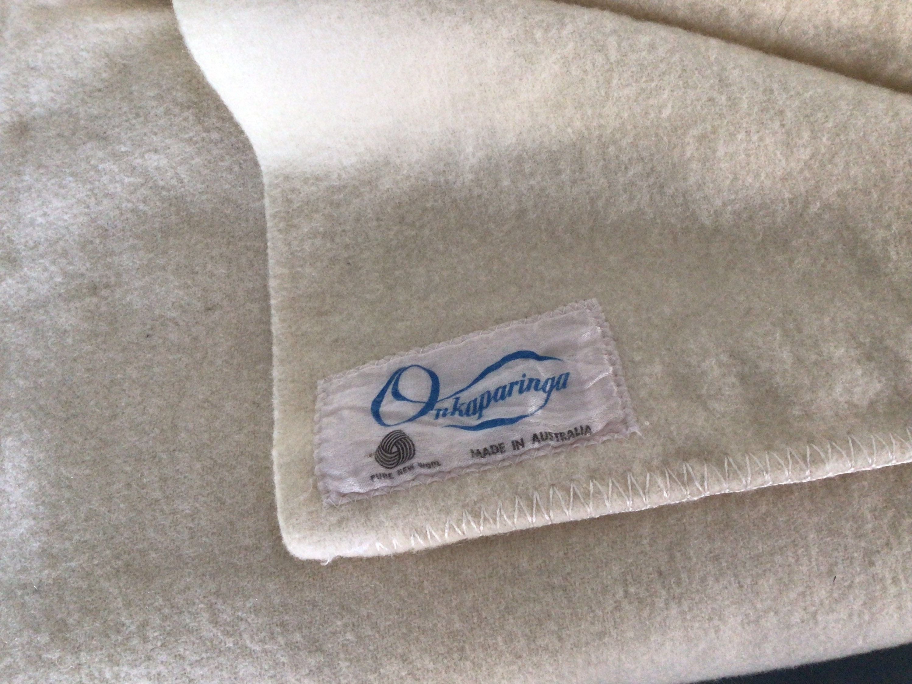 Vintage Australian Wool Blanket Onkaparinga Queen Size Etsy