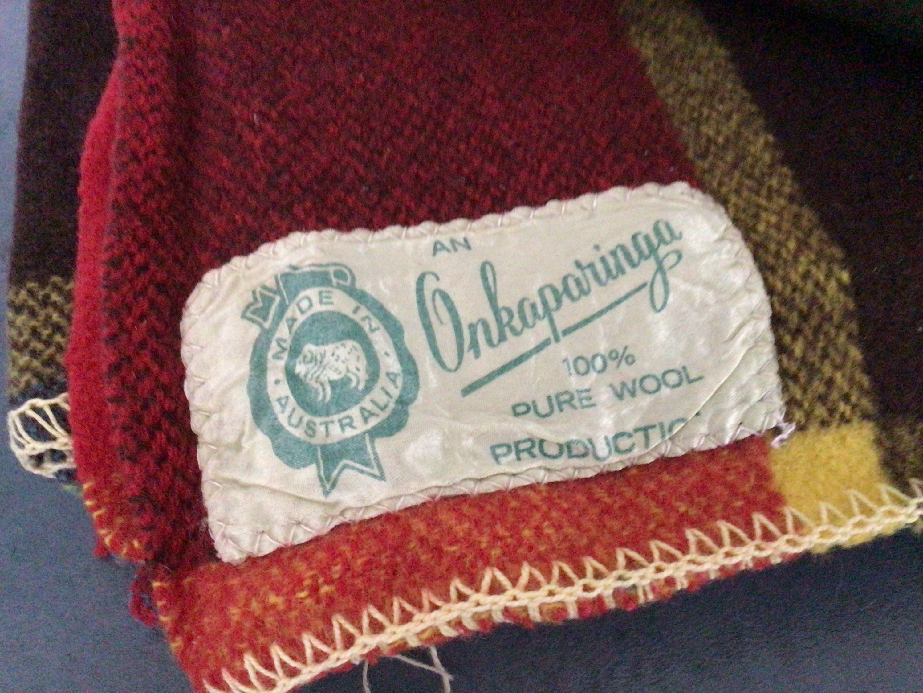 Vintage Australian Wool Blankets Onkaparinga Two Available Etsy