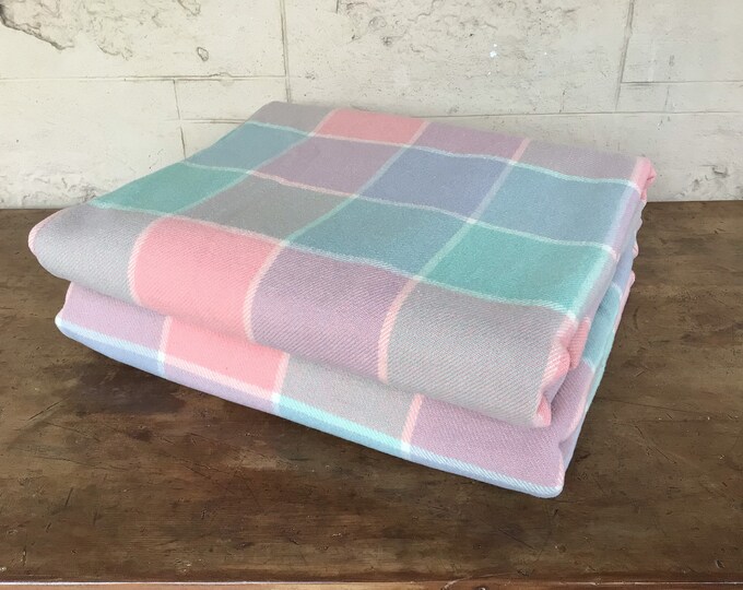 Vintage Australian Wool Blankets Onkaparinga Doubles Two Available