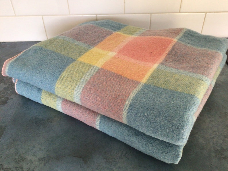 Vintage Australian Wool Blankets Single 10877 Etsy Australia