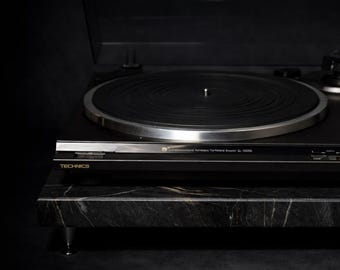 Granite Turntable Isolation Platform 18x16x1.25 w/ Spikes,Audiophile Amp Base, High Mass Audio Stand