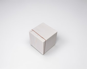 DizzyStone Architectural Series – Natural Marble Display Base for Sculpture & Decor (6x6x6)