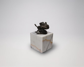 Marble Cube Display Base for Sculpture & Decor (6x6x6) DizzyStone Architectural Series