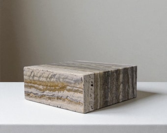8x8x4 Onyx, Art Gallery Stand Onyx Display, Gift for Artist Workspace Decor, Studio Set Sculpture Holder, Contemporary Marble Home Gift Set
