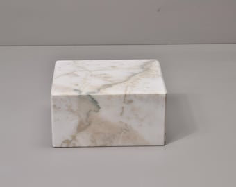 Calacatta Viola Marble 6Wx6Dx3H Base, Sculptures Pedestrial, Art Display, Sculpture Display, Art Base, Figurine Base, Calacatta Viola