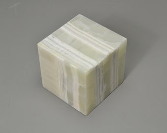 Green Onyx Bases 5 x 5 x 5 Honed Finish,Art Base, Figurine Display, Green Base,Sculpture  Display