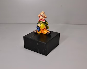 6Wx6Dx3H Saint Laurent Black Marble Base, Art Display, Sculpture Display, Art Base, Figurine Base