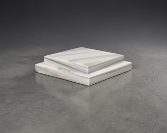 Palissandro Marble Display Base for Sculpture & Decor (6x6x1.5) DizzyStone Architectural Series