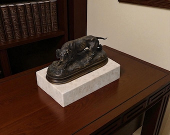 Honed Limestone Sculpture Base, Modern Art Display Platform, Marble Decor, Home Accent, 8x5x2