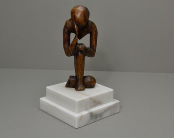 Imperial Danby Marble Sculpture Base: Honed Stone Display Platform